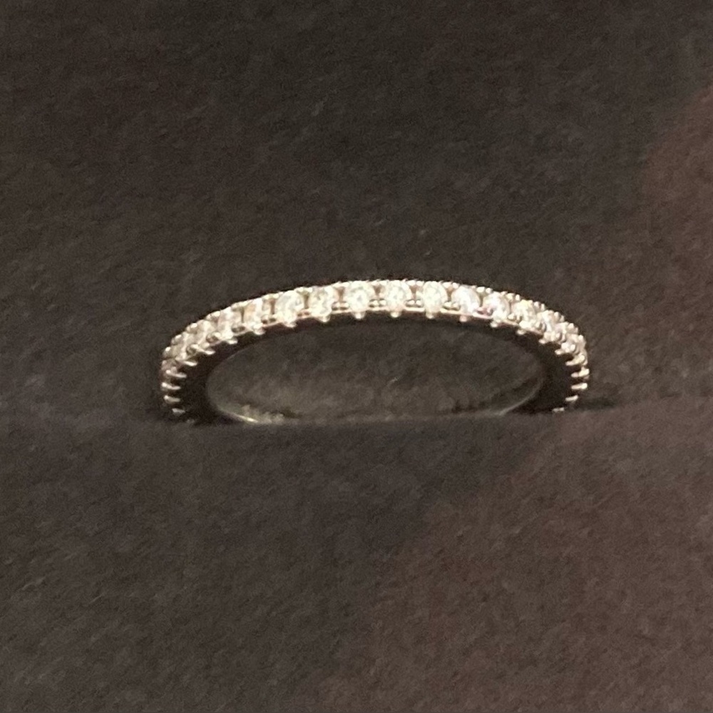 Moissanite Sterling Silver Ring